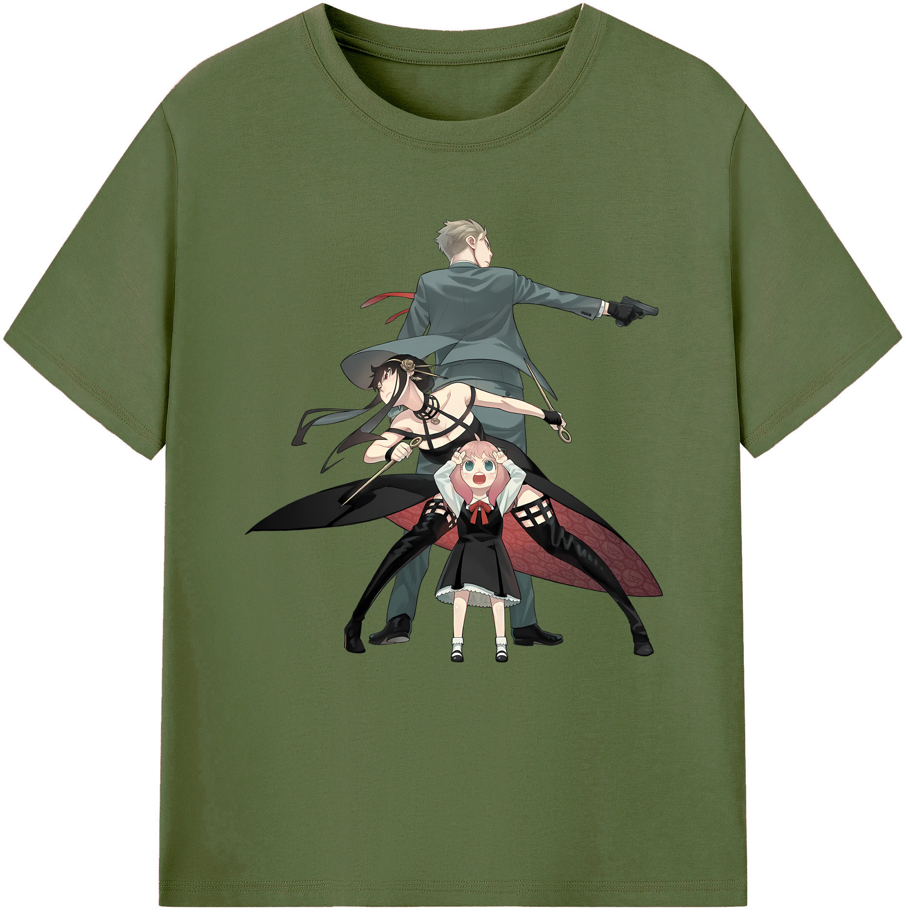 （画像用） SPY×FAMILY间谍家家酒 綿100％半袖Tシャツ（フロントプリント）